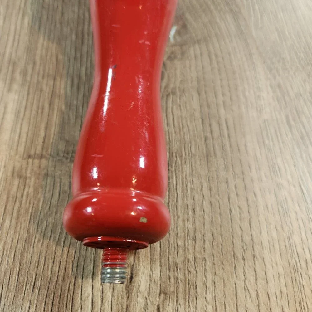 Vintage Geary's Pale Ale Beer Tap Handle Red Wood‎ Maine Craft Brewing Lobster